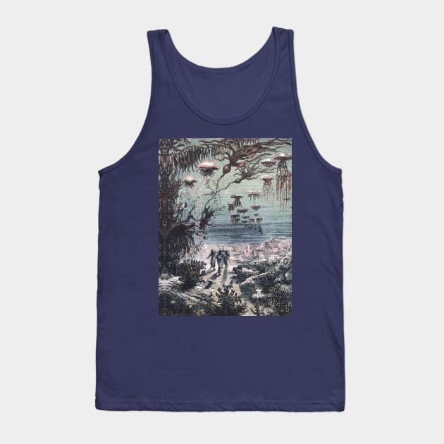 Twenty Thousand Leagues Under the Sea, Underwater Landscape from Crespo Island Tank Top by BulganLumini